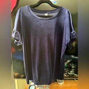 Old Navy Velvet Short Sleeve Top